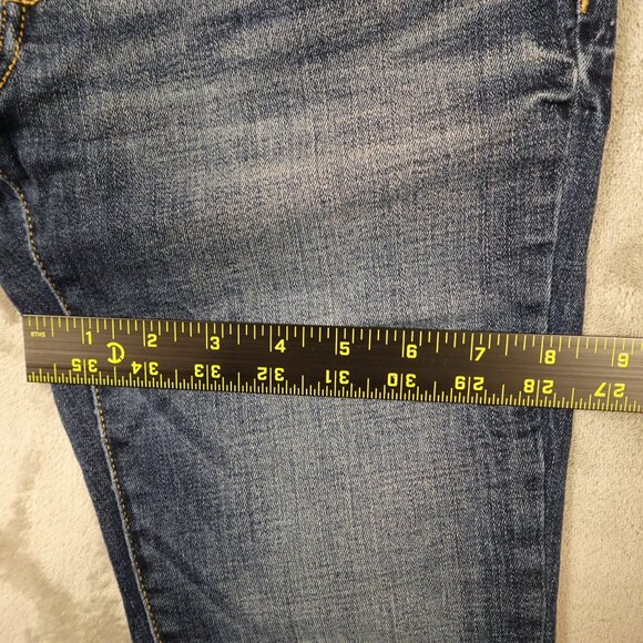 BKE Jeans Stella Slim Fit Low Rise Ankle Skinny Women's 26 Blue Denim Distressed - Picture 7 of 10